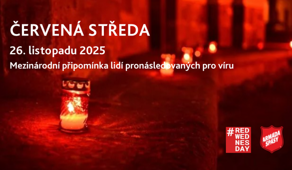 Armáda spásy se připojuje k mezinárodní iniciativě Červená středa 2025