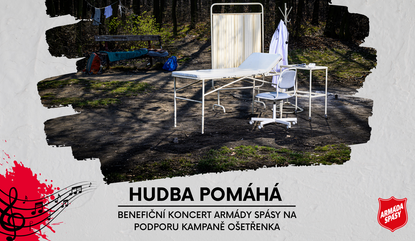 Benefiční koncert Armády spásy na podporu kampaně Ošetřenka
